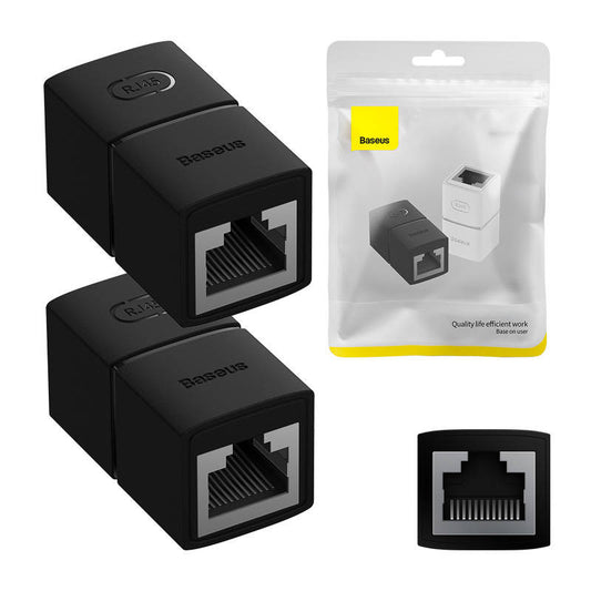 Cable Connector Baseus, 2 pcs, AirJoy Series (black) - Product Image 1