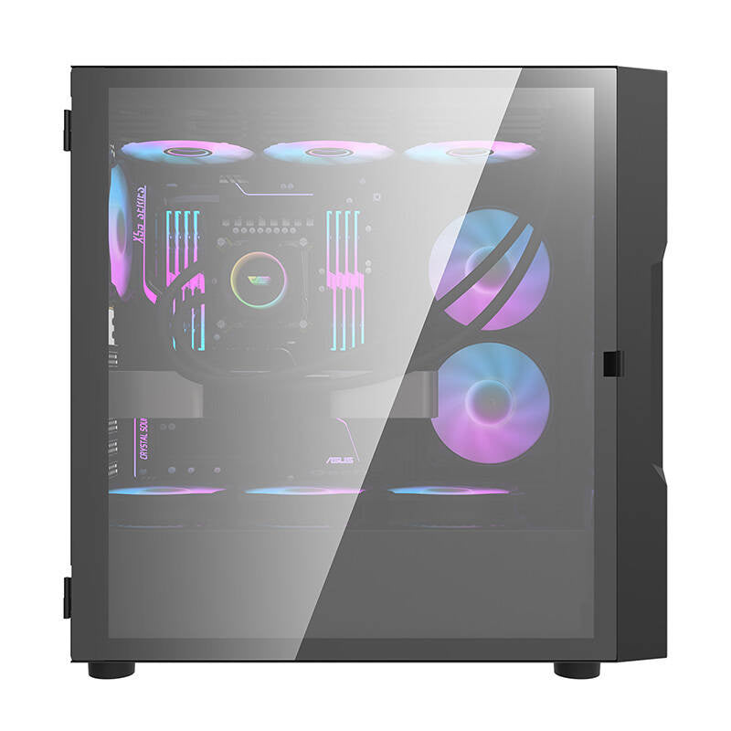 Darkflash DK431 Glass computer case (black) + 4 RGB fans - Product Image 2