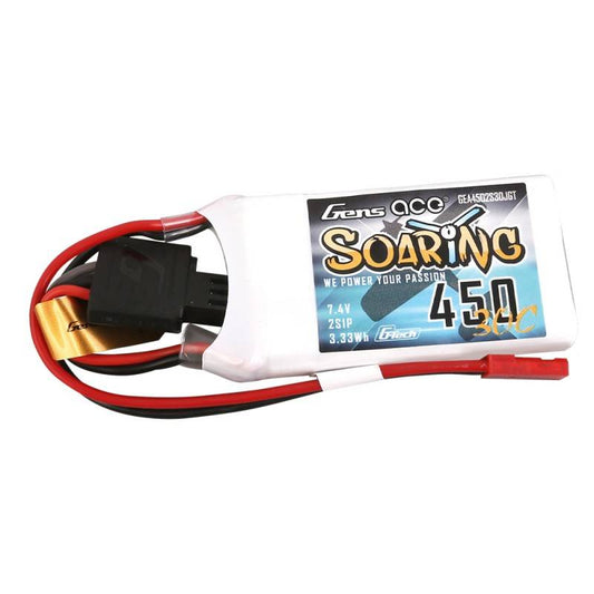 Akku Gens ace G-Tech Soaring 450mAh 7,4V 30C 2S1P JST-SYP