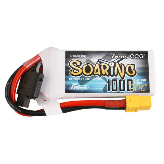 Batterie Gens Ace G-Tech Soaring 1000mAh 7,4V 30C 2S1P XT60