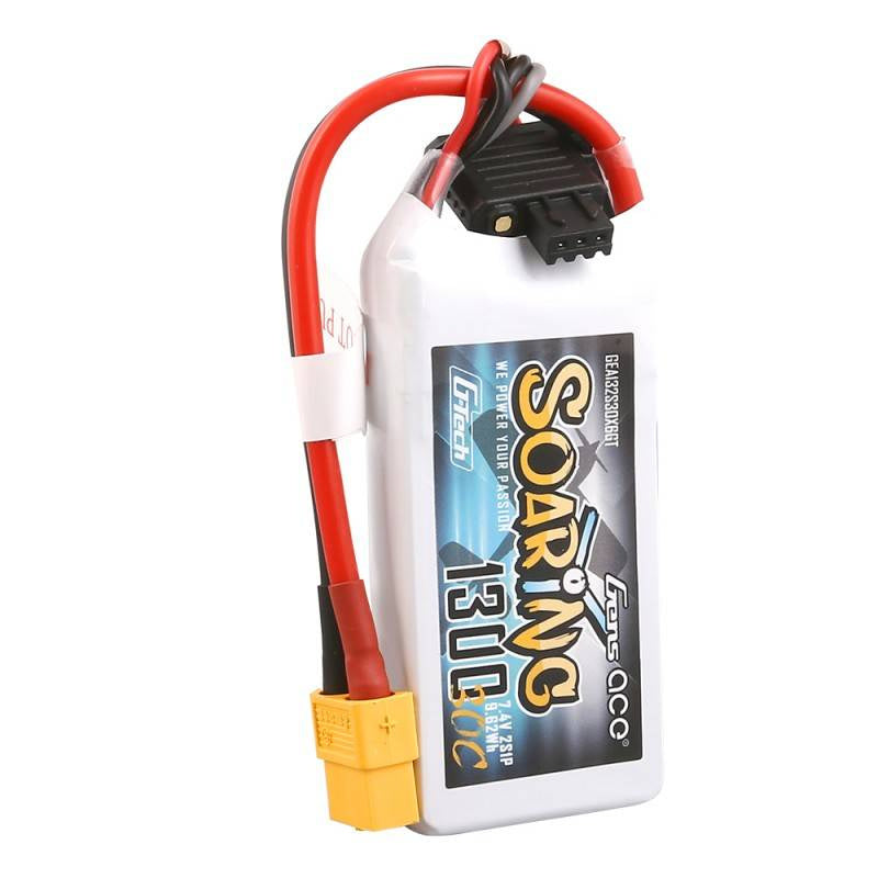 Batterie Gens Ace G-Tech Soaring 1300mAh 7,4V 30C 2S1P XT60