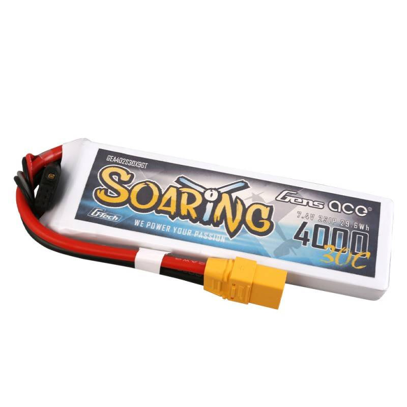 Batterie Gens Ace G-Tech Soaring 4000mAh 7,4V 30C 2S1P XT90