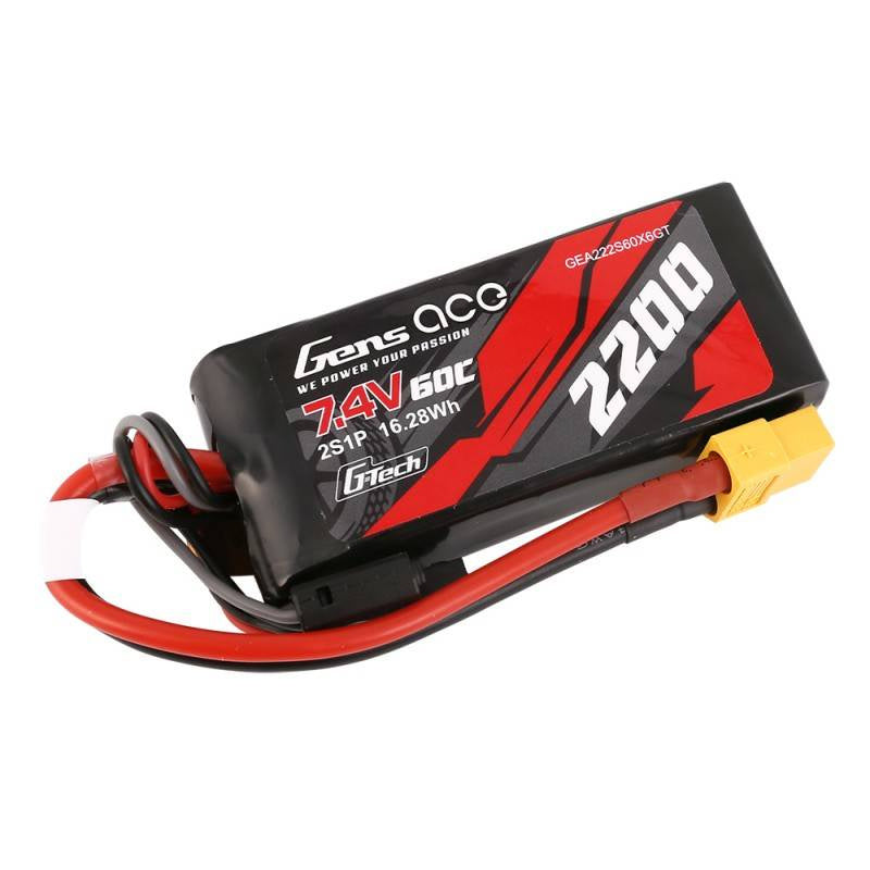 GensAce G-Tech LiPo 2200mAh 7.4V 60C 2S1P XT60 Battery - Product Image 2