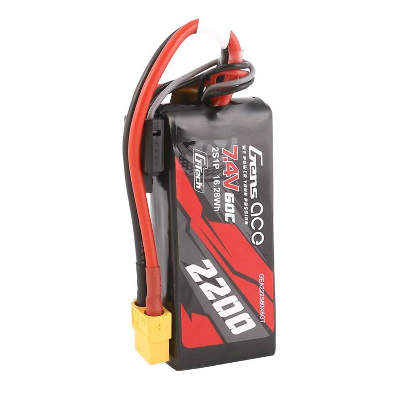 GensAce G-Tech LiPo 2200mAh 7.4V 60C 2S1P XT60 Battery - Product Image 4