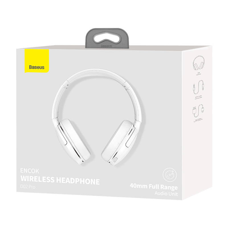 Baseus Encok Wireless headphone D02 Pro (white) - Product Image 9