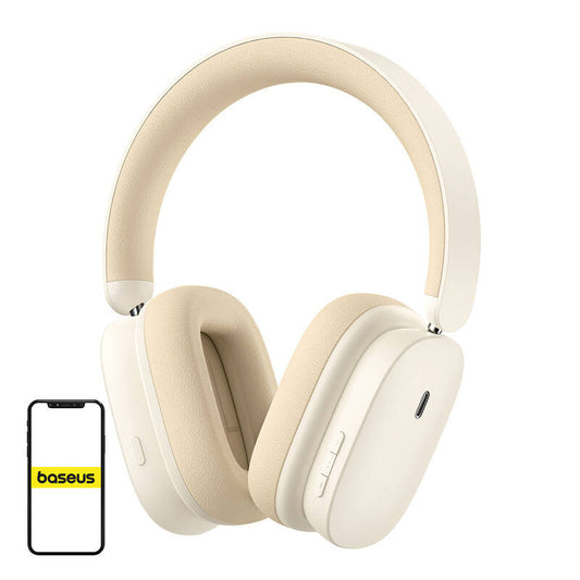 Baseus Bowie H1 Wireless headphones Bluetooth 5.2, ANC (white) - Product Image 1