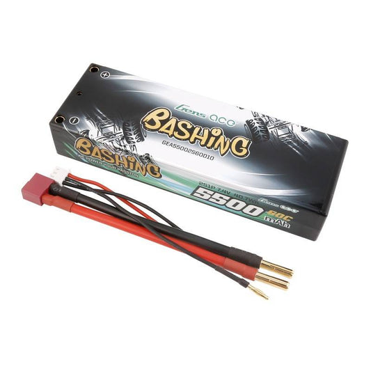 Akku Lipo Gens ace 5500mAh 2S 7,4V 60C HardCase RC 10# Auto mit T-Stecker