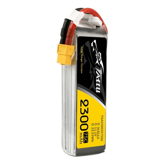 Akkupack TATTU 2300mAh 11,1V 75C 3S1P Lipo mit XT60