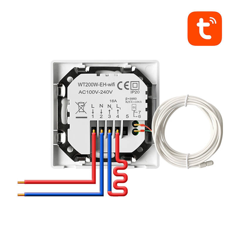 Smart Thermostat Avatto WT200-16A-W Electric Heating 16A WiFi TUYA - Product Image 3