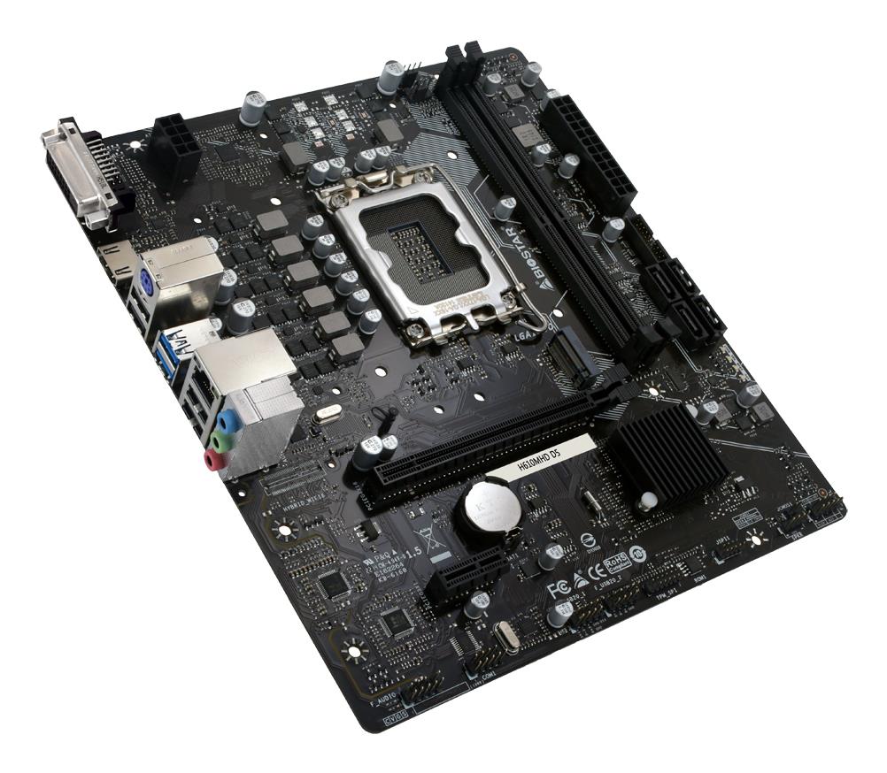 Mainboard BIOSTAR H610MHD D5 Intel H610 LGA 1700 micro ATX RAM DDR5-SDRAM 2xSlots H610MHDD5