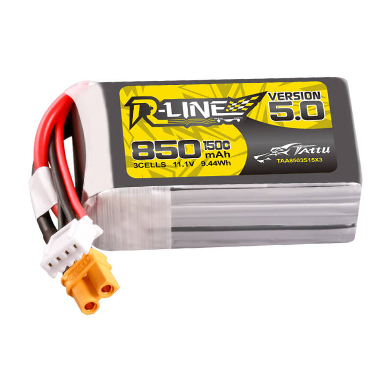Tattu R-Line Wersja 5.0 850mAh 3S 11.1V 150C XT30U-F - Image 1