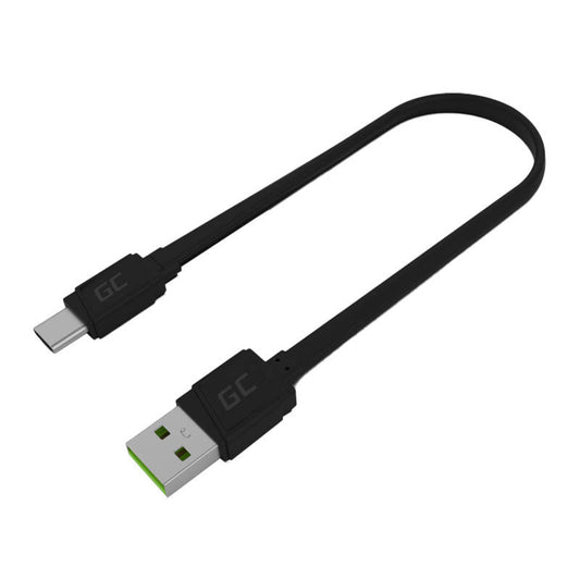 Kabel USB - USB-C Green Cell GCmatte, 25cm, mit Ultra Charge, QC 3.0
