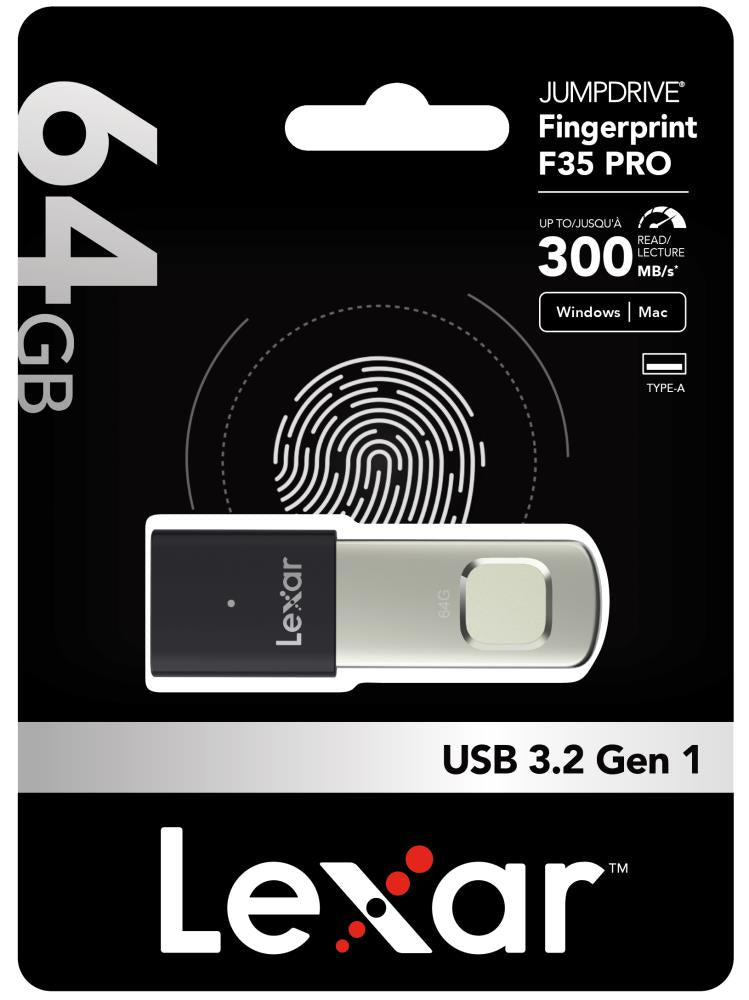MEMORY DRIVE FLASH USB3.2 64GB/F35PRO LJDF35P064G-RNBNG LEXAR