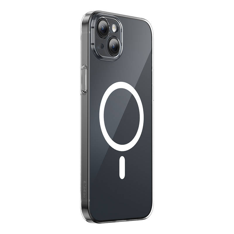 Phone case Baseus Magnetic Crystal Clear for iPhone 13 (transparent) with all-tempered-glass screen protector and cleaning kit - Product Image 2