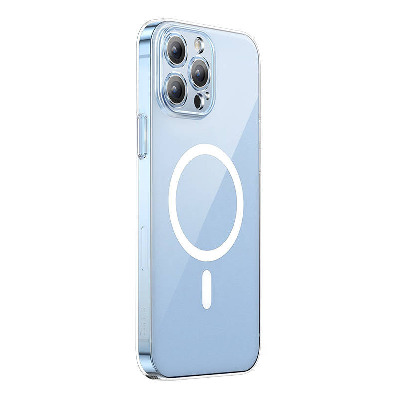 Phone case Baseus Magnetic Crystal Clear for iPhone 13 Pro (transparent) with all-tempered-glass screen protector and cleaning kit - Product Image 2