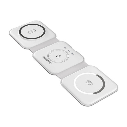 Choetech T588-F 3in1 Magnetic Wireless Charger 15W (white) - Product Image 1