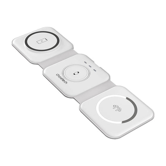 Choetech T588-F 3in1 Magnetic Wireless Charger 15W (white) - Product Image 1