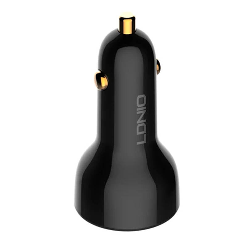 LDNIO C101 Car Charger, USB + USB-C, 100W + USB-C to USB-C Cable (Black) - Product Image 6