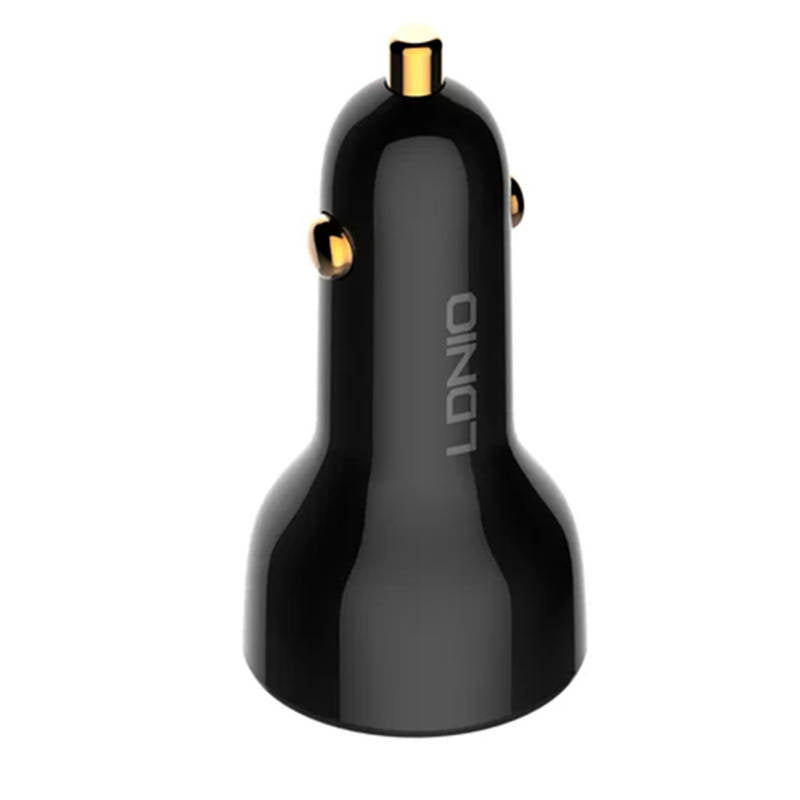LDNIO C101 Car Charger, USB + USB-C, 100W + USB-C to Lightning Cable (Black) - Product Image 6