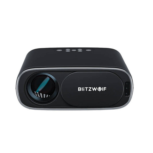 BlitzWolf BW-V4 1080p LED-Beamer/Projektor, WLAN + Bluetooth (schwarz)