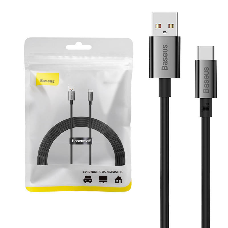 Cable USB do USB-C Baseus Superior 100W 2m (black) - Product Image 1