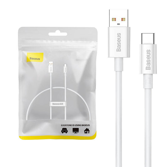 Cable USB do USB-C Baseus Superior 100W 0.25m (white) - Product Image 1