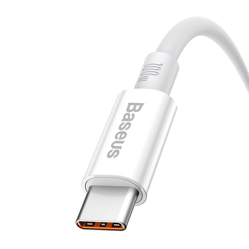 Cable USB do USB-C Baseus Superior 100W 0.25m (white) - Product Image 6