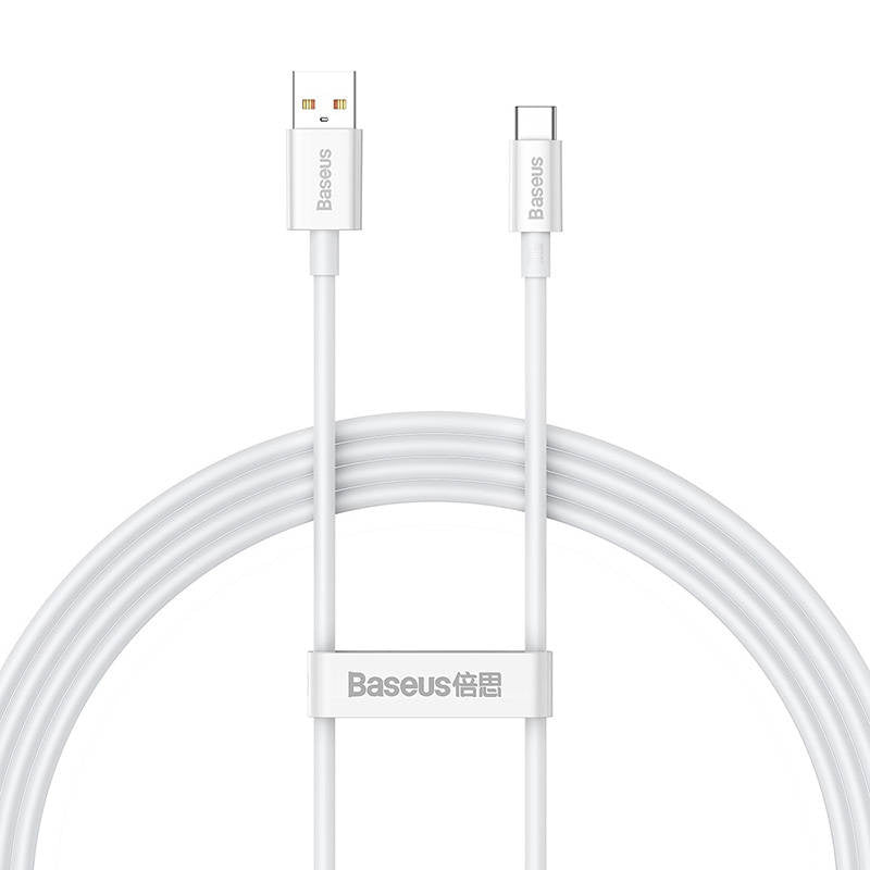 Cable USB do USB-C Baseus Superior 100W 1.5m (white) - Product Image 2