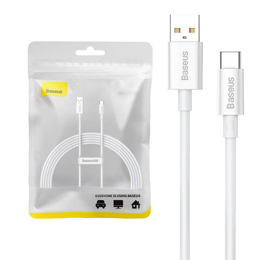 Cable USB do USB-C Baseus Superior 100W 2m (white) - Product Image 1