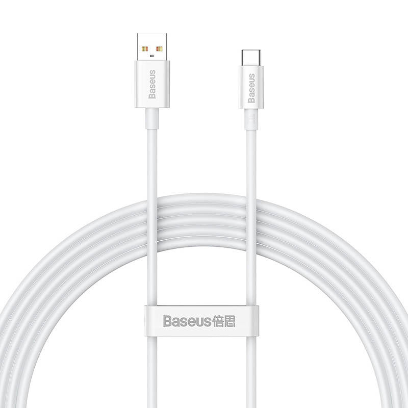 Cable USB do USB-C Baseus Superior 100W 2m (white) - Product Image 2