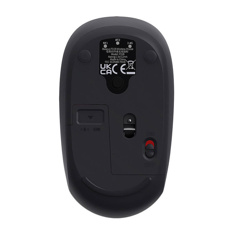 Wireless mouse Baseus F01B Tri-mode 2.4G BT 5.0 1600 DPI (frosted grey) - Product Image 3