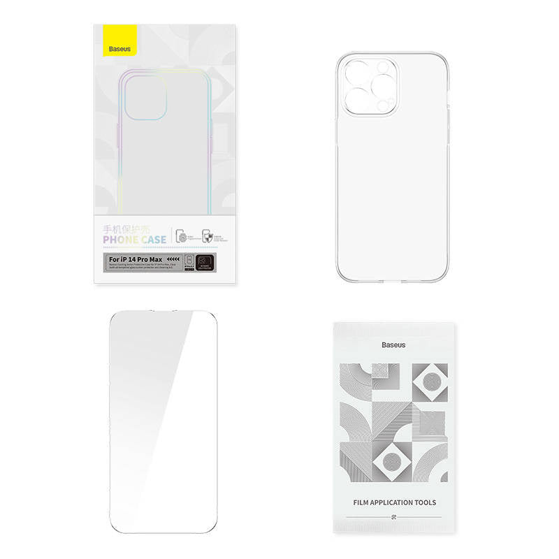 Transparent Case and Tempered Glass set Baseus Corning for iPhone 14 Pro Max - Product Image 8