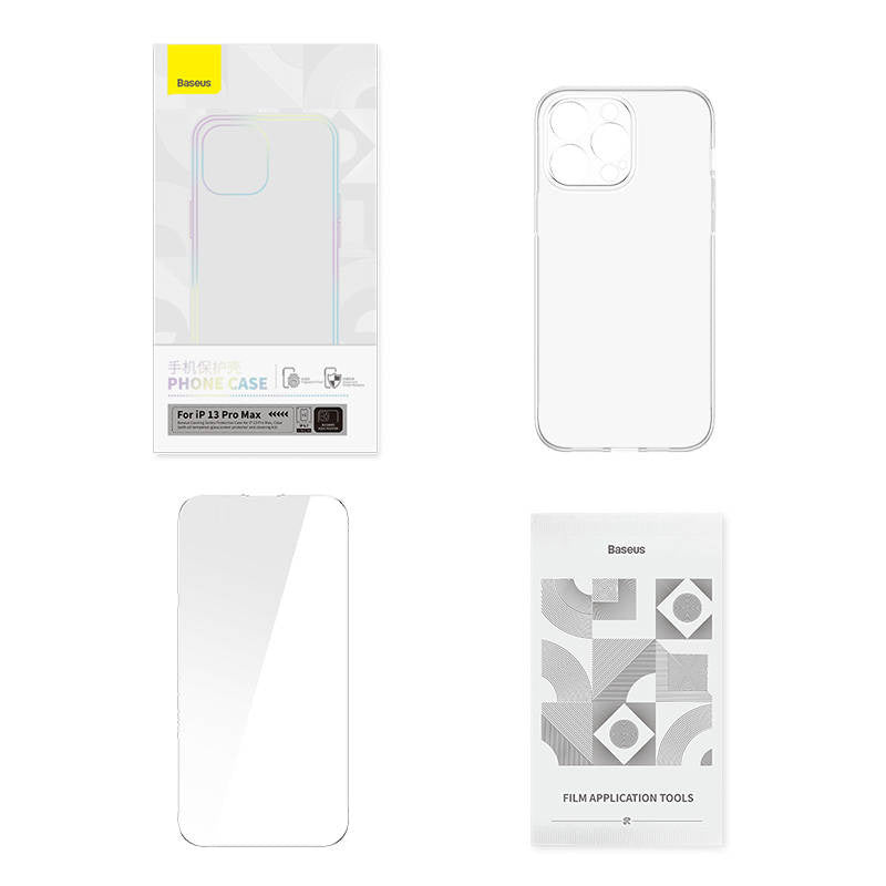 Transparent Case and Tempered Glass set Baseus Corning for iPhone 13 Pro Max - Product Image 8