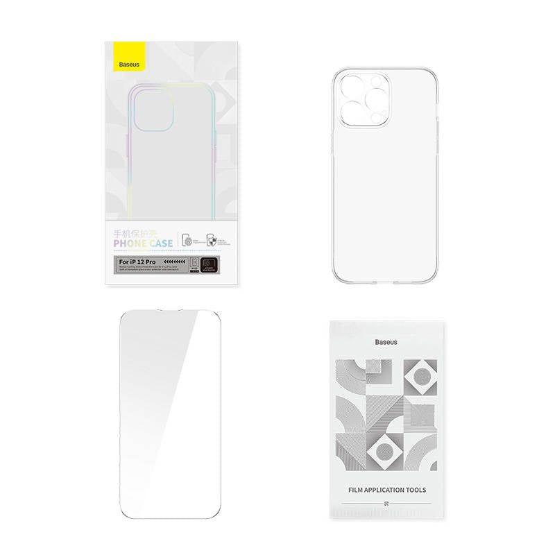 Transparent Case and Tempered Glass set Baseus Corning for iPhone 12 Pro - Product Image 8