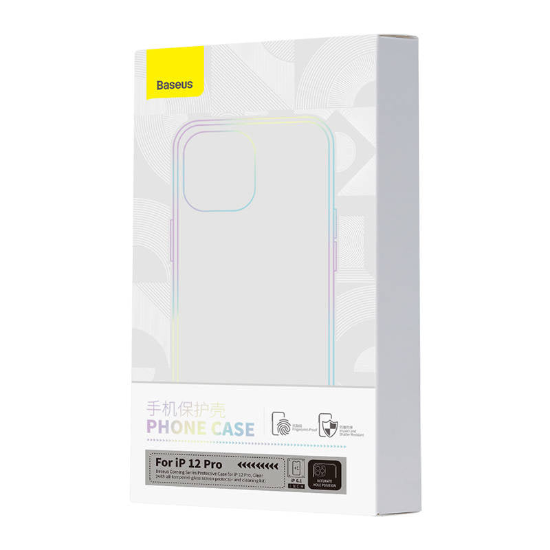 Transparent Case and Tempered Glass set Baseus Corning for iPhone 12 Pro - Product Image 9