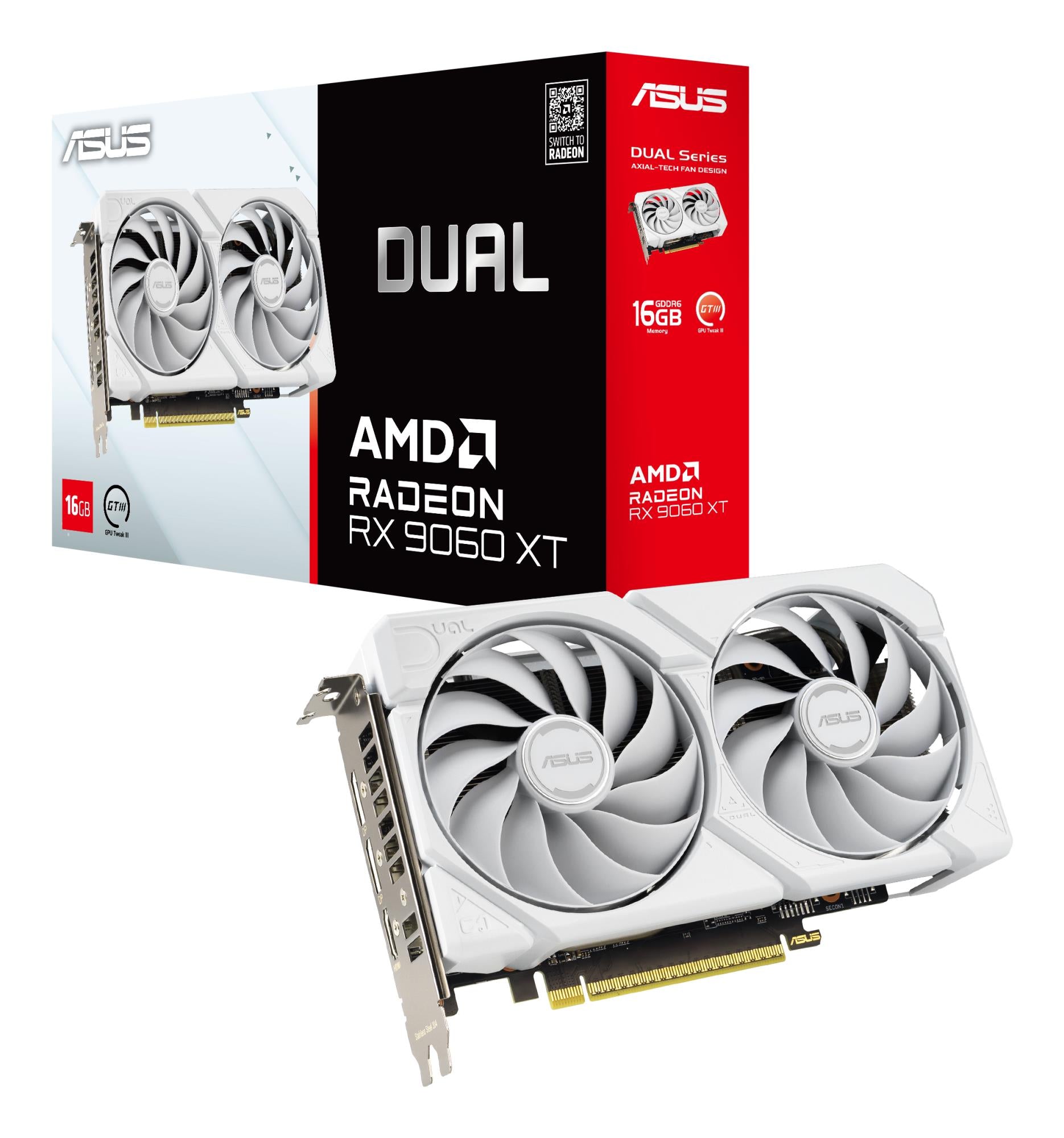 ASUS DUAL-RX9060XT-16G-WH Video
