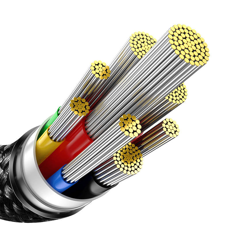 USB-C to USB-C cable Baseus Tungsten Gold 240W 3m (black) - Product Image 6