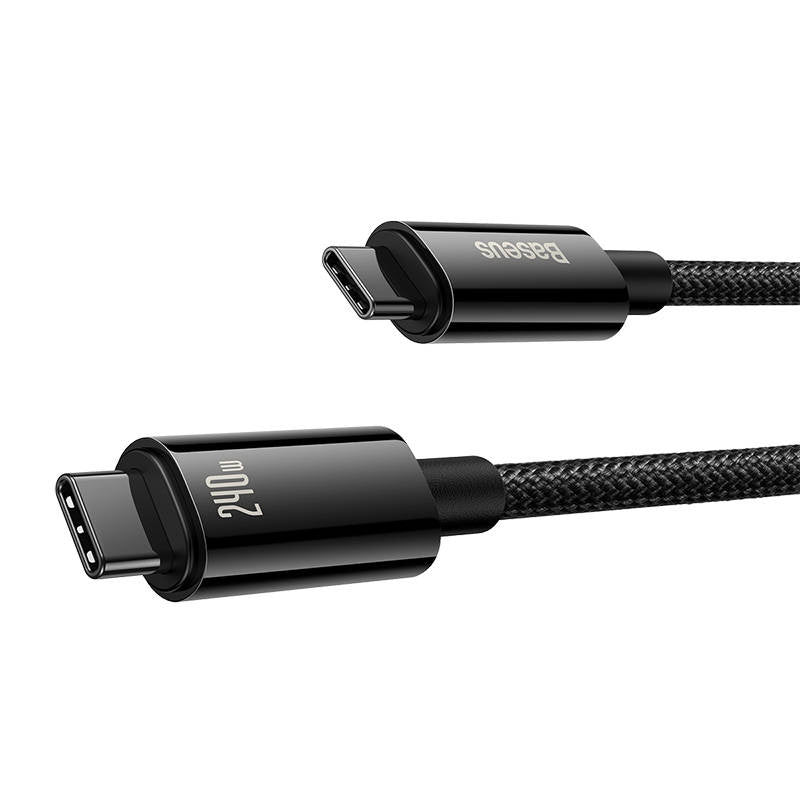 USB-C to USB-C cable Baseus Tungsten Gold 240W 3m (black) - Product Image 7