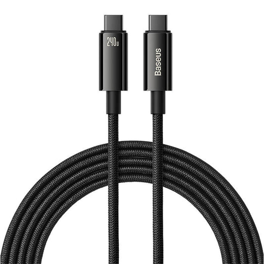 USB-C to USB-C cable Baseus Tungsten Gold 240W 3m (black) - Product Image 2
