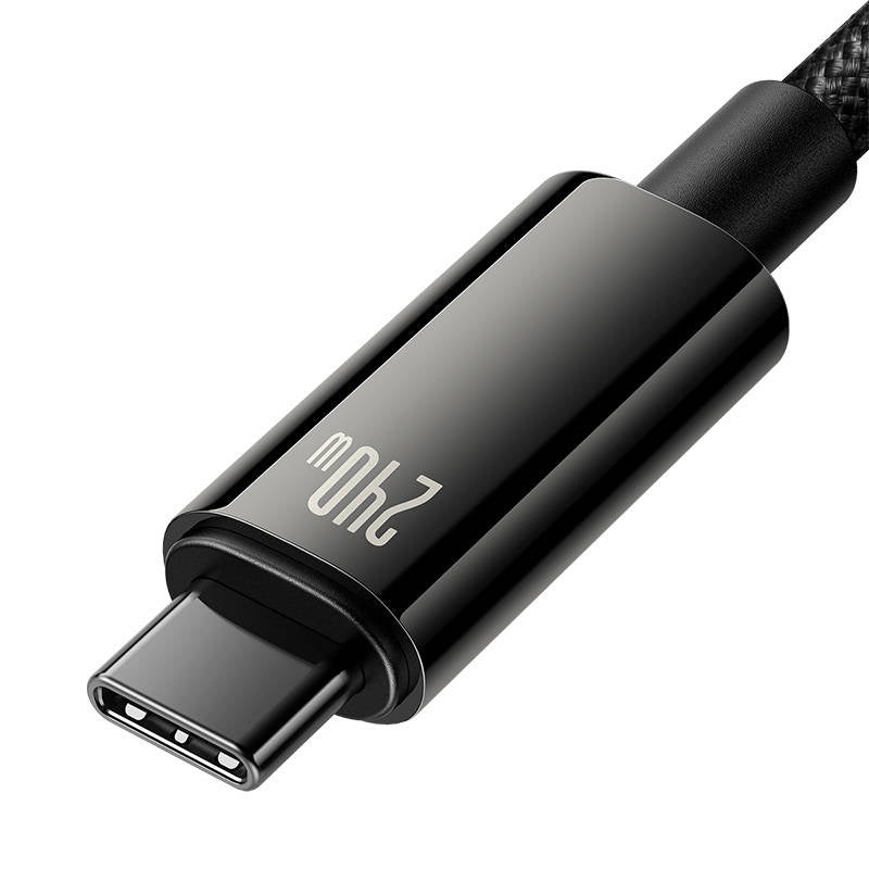 USB-C to USB-C cable Baseus Tungsten Gold 240W 3m (black) - Product Image 5