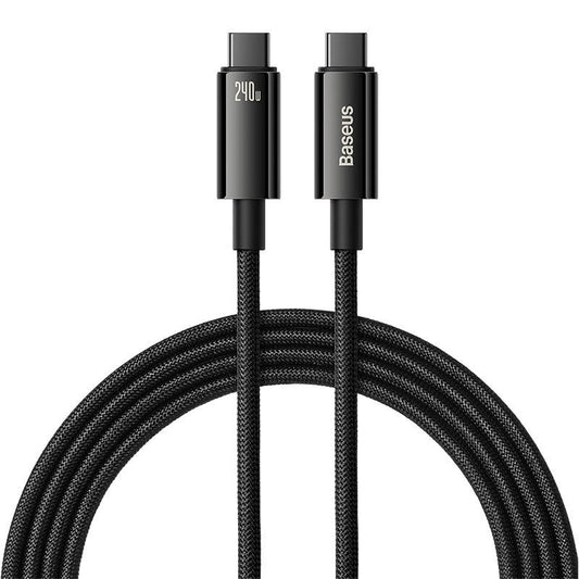 USB-C to USB-C cable Baseus Tungsten Gold 240W 2 m (black) - Product Image 2