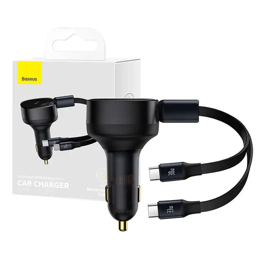 Car Charger Baseus Enjoyment with cable USB-C, 33W (Black) - Product Image 1
