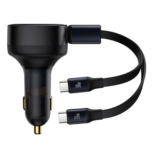 Car Charger Baseus Enjoyment with cable USB-C, 33W (Black) - Product Image 2