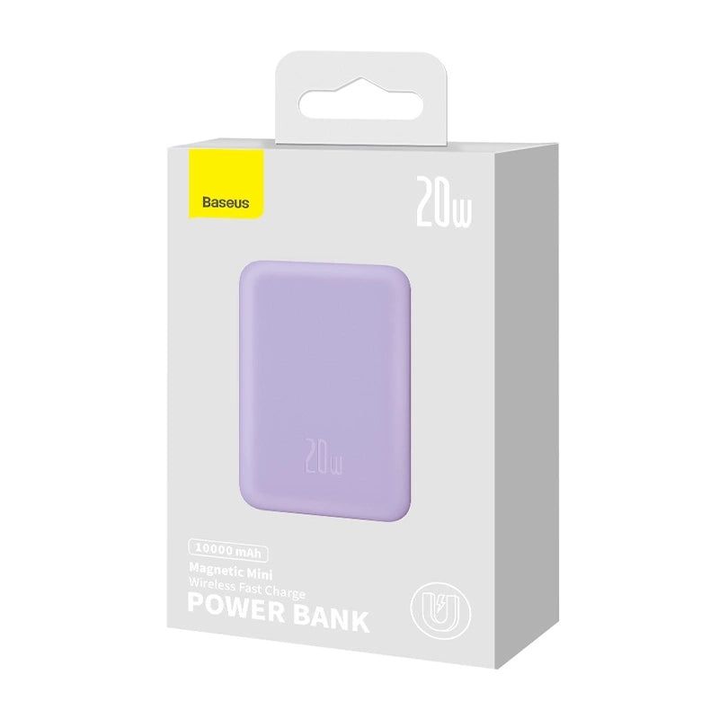 Powerbank Baseus Magnetic Mini 10000mAh, USB-C  20W MagSafe (purple) - Product Image 9