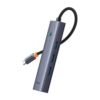4in1 Hub Baseus  UltraJoy USB-C do 3x USB 3.0 + RJ45 (space grey) - Product Image 4