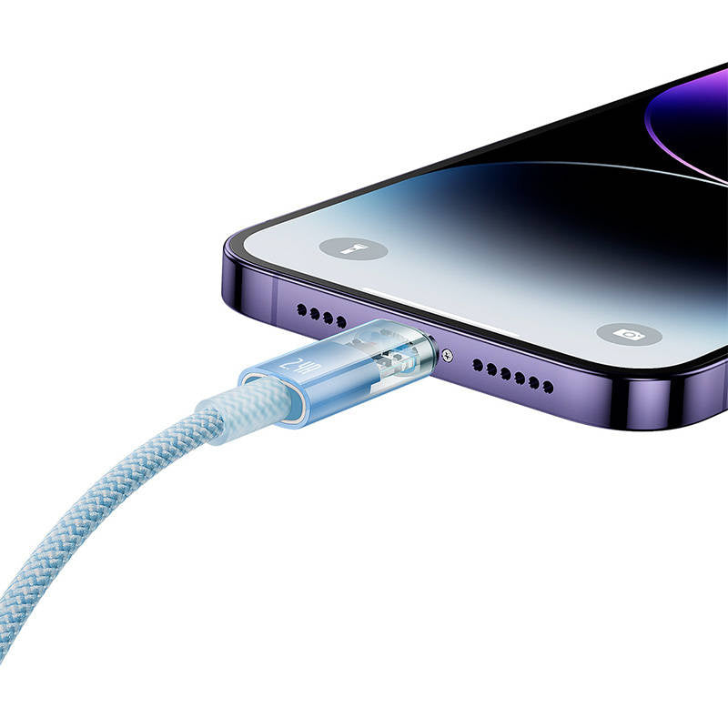 Fast Charging Cable Baseus Explorer USB to Lightning 2.4A 1M (blue) - Product Image 8