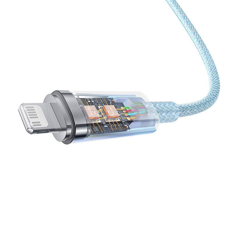 Fast Charging cable Baseus USB-C to Lightning  Explorer Series 1m, 20W (blue) - Product Image 6