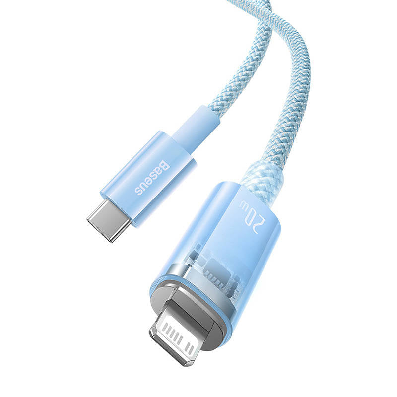 Fast Charging cable Baseus USB-C to Lightning  Explorer Series 1m, 20W (blue) - Product Image 7