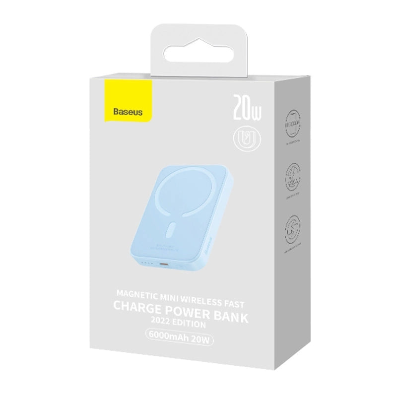 Powerbank Baseus Magnetic Mini 6000mAh, USB-C  20W MagSafe (blue) - Product Image 10