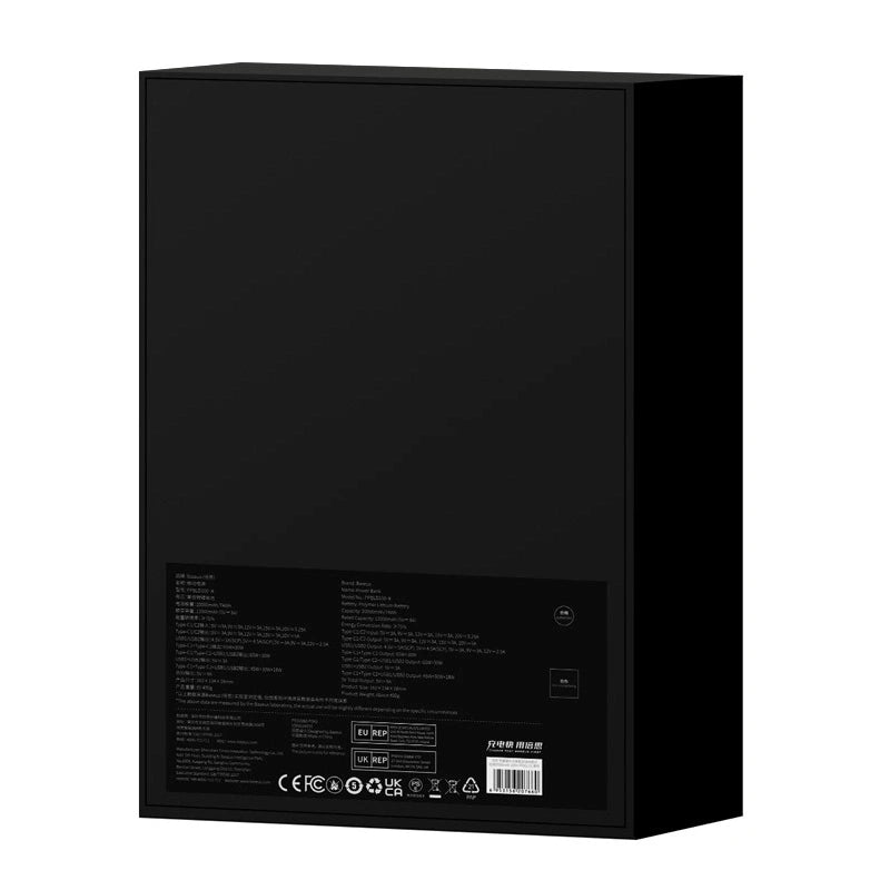 Powerbank Baseus Blade 20000mAh 2xUSB, 2xUSB-C + cable USB-C  100W (black) - Product Image 8